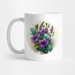 Purple Flowers Mug